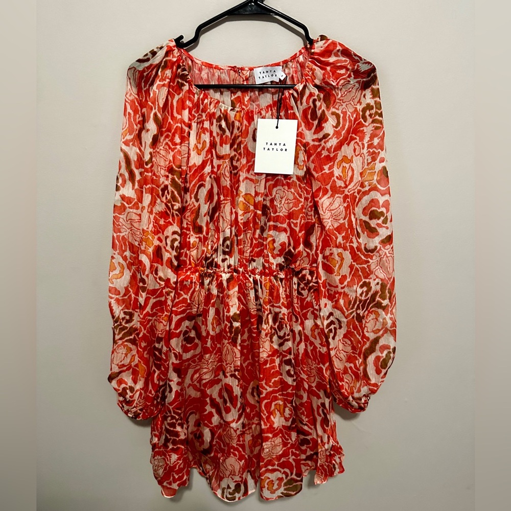 NWT Tanya Taylor York Guava Multi Dress 0 $545